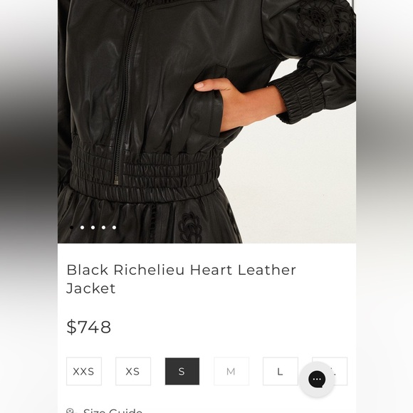 Farm Rio Richelieu Leather Bomber Jacket - Picture 3 of 16